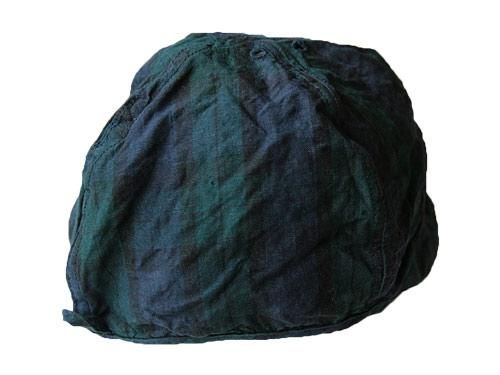 TATAMIZE LINEN WORK CAP BLACK WATCH