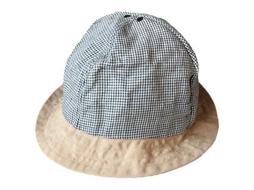 TATAMIZE REVERSIBLE HAT BEIGE x HOUNDSTOOTH CHECK