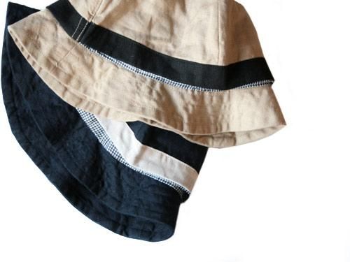 TATAMIZE REVERSIBLE HAT NAVY x GLEN CHECK