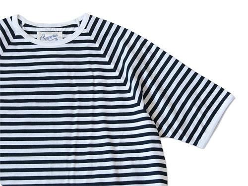 Charpentier de Vaisseau MIDDLE STRIPES SHORT SLEEVES NAVY x WHITE