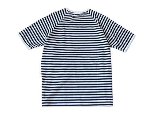 Charpentier de Vaisseau MIDDLE STRIPES SHORT SLEEVES NAVY x WHITE