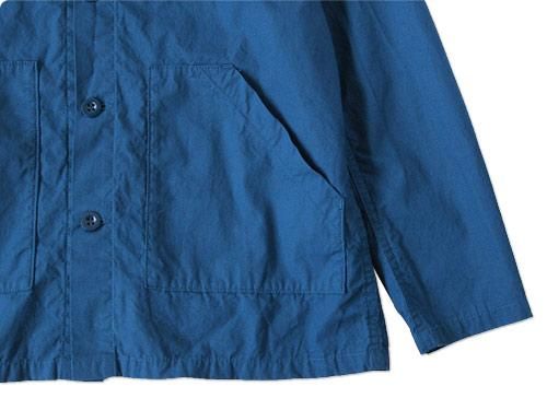 Charpentier de Vaisseau HOODED COTTON BLOUSON BLUE