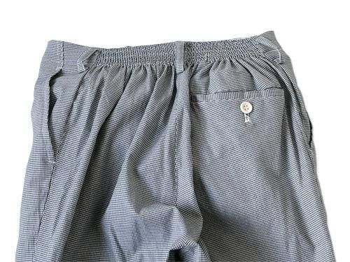 Charpentier de Vaisseau SCHOOL PANTS HOUND'S TOOTH BLACK x WHITE