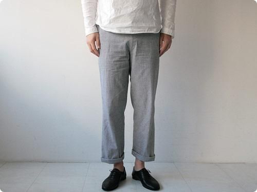 Charpentier de Vaisseau SCHOOL PANTS HOUND'S TOOTH BLACK x WHITE