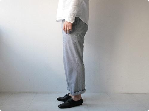Charpentier de Vaisseau SCHOOL PANTS HOUND'S TOOTH BLACK x WHITE