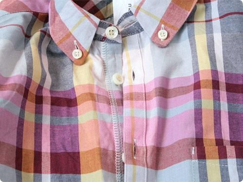 maillot libral ox check B.D. shirts RED