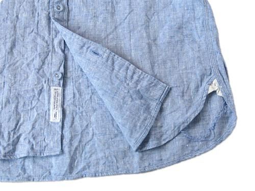ordinary fits S/S LITHUANIA LINEN SHIRT BLUE