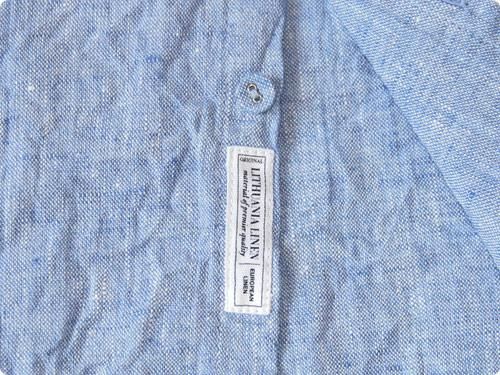 ordinary fits S/S LITHUANIA LINEN SHIRT BLUE