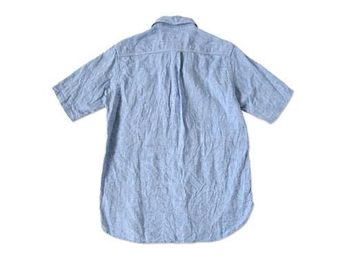 ordinary fits S/S LITHUANIA LINEN SHIRT BLUE