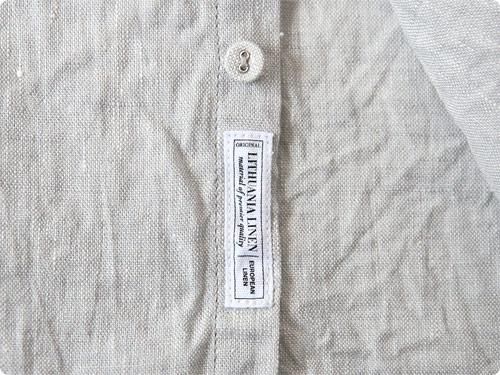 ordinary fits S/S LITHUANIA LINEN SHIRT GRAY