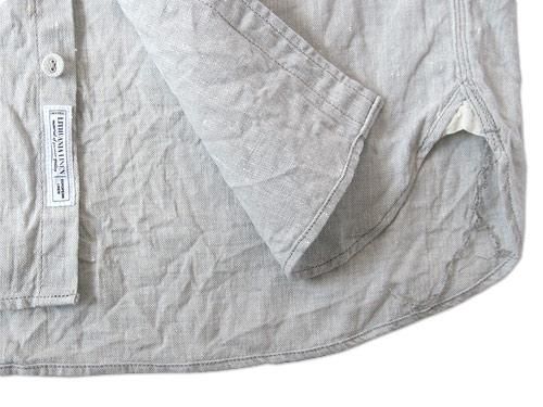 ordinary fits S/S LITHUANIA LINEN SHIRT GRAY