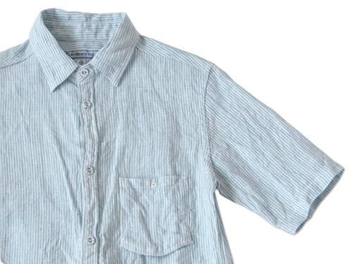 ordinary fits S/S LITHUANIA LINEN SHIRT NARROW STRIPE