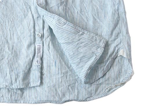 ordinary fits S/S LITHUANIA LINEN SHIRT NARROW STRIPE