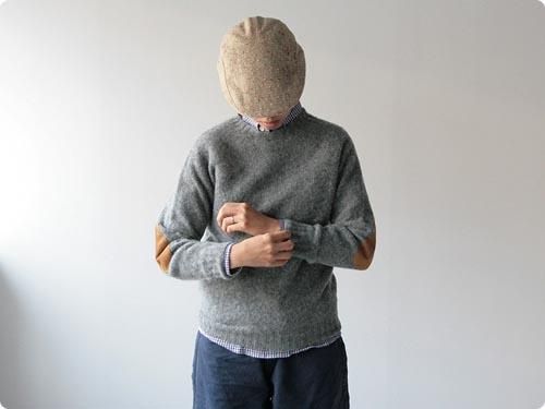 BRICK CREW NECK KNIT ѥåդ SILVER