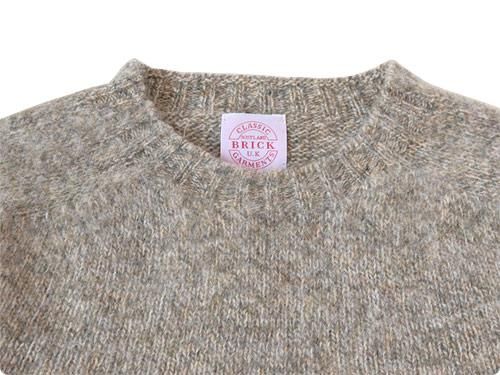 BRICK CREW NECK KNIT ѥåդ MUSHROOM