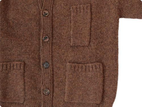  BRICK POCKET CARDIGAN PECAN