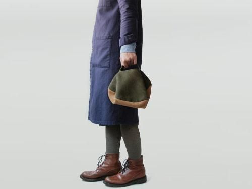 ߥ circle bag mini 30MUSTARD x LIGHT GRAY