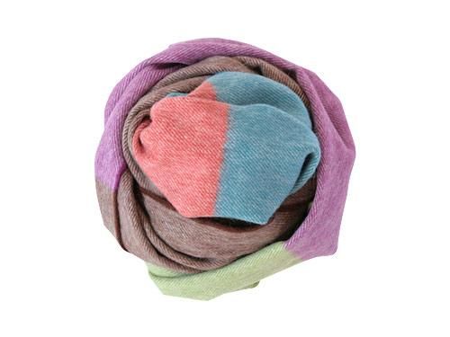 HILLTOP MUFFLER ChocBROWN x BLUE