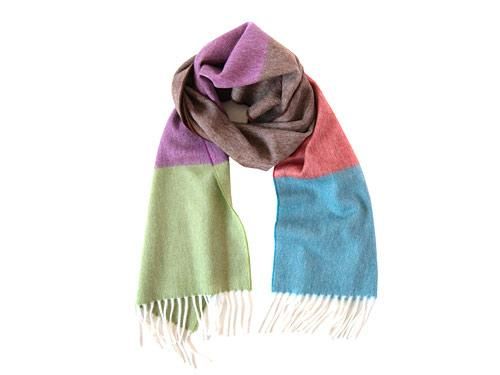 HILLTOP MUFFLER ChocBROWN x BLUE