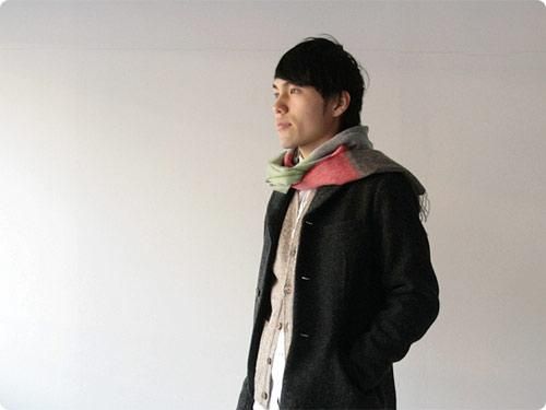 HILLTOP MUFFLER ChocBROWN x BLUE