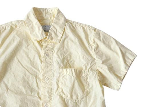 ordinary fits SHIRRING SHIRT YELLOW