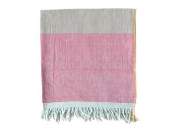 TAANA BANA KHADI STOLE MIDI GRAY x RED