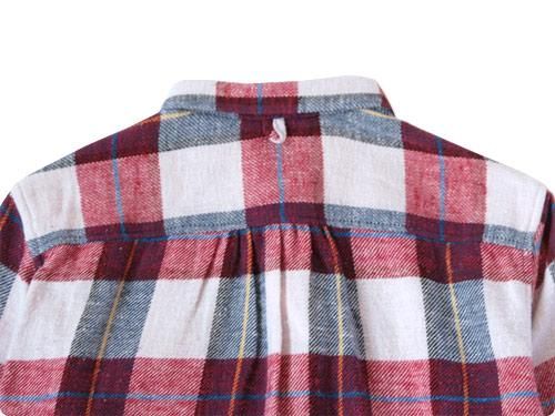 maillot sunset nel check work shirts RED