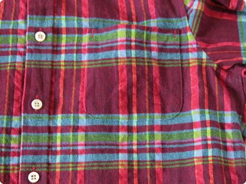 maillot sunset suker check shirts RED