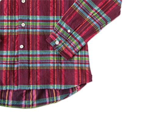maillot sunset suker check shirts RED