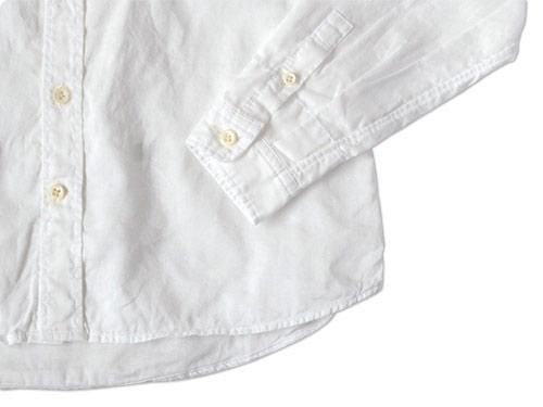 maillot sunset 80 double small collar shirts WHITE
