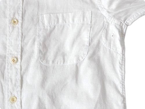 maillot sunset 80 double small collar shirts WHITE