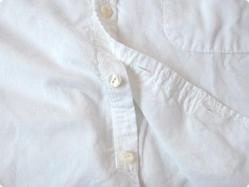 maillot sunset 80 double stand collar shirts WHITE
