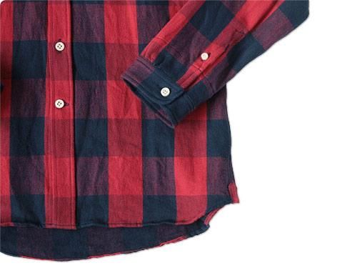 maillot sunset buffalo check B.D. shirts RED x NAVY
