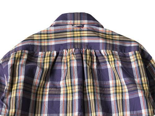 maillot libral broad check shirts PURPLE