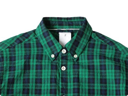 maillot libral indigo check B.D. shirts GREEN