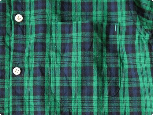 maillot libral indigo check B.D. shirts GREEN