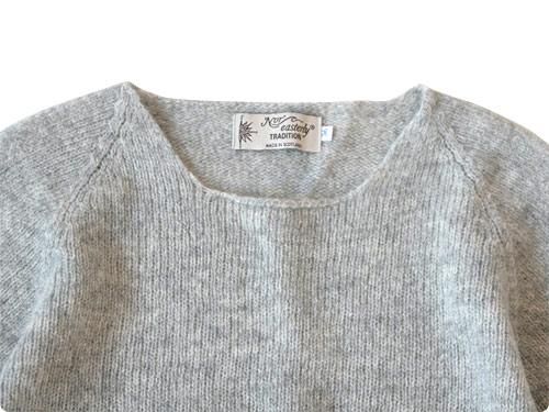 NOR' EASTERLY WIDE NECK SWEATER SILVER