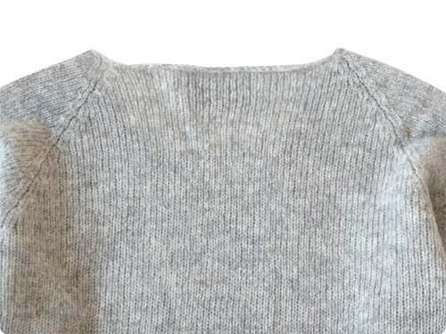 NOR' EASTERLY WIDE NECK SWEATER SILVER