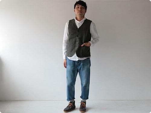 RINEN 1/8ツイードヘリンボーン ベスト〔メンズ〕 RINEN通販・取扱い