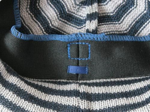 maillot cotton beret GRAY x NAVY