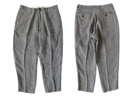 ordinary fits LINEN TUCK CROPPED HOUND'S-TOOTH