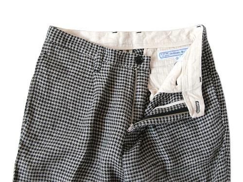 ordinary fits LINEN TUCK CROPPED HOUND'S-TOOTH