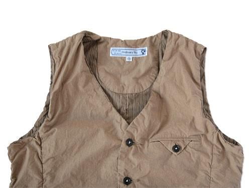 ordinary fits SHIRRING VEST BEIGE
