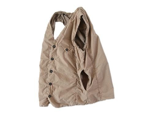 ordinary fits SHIRRING VEST BEIGE