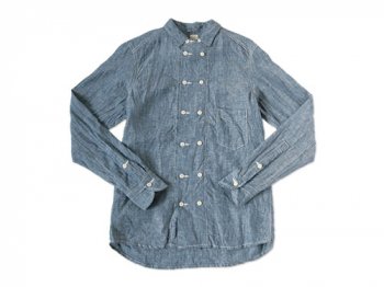 TATAMIZE DOUBLE BRESTED LINEN SHIRTS CHAMBRAY