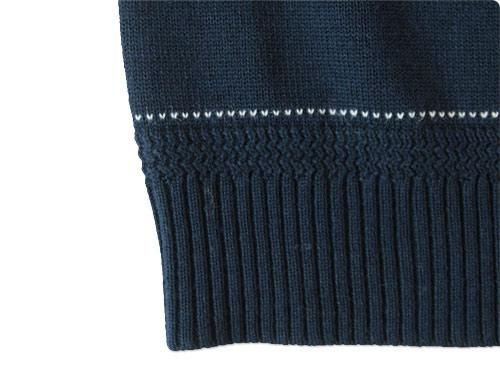 TATAMIZE WOOL KNIT VEST NAVY