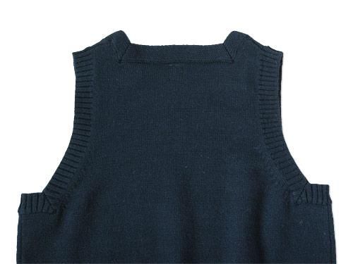 TATAMIZE WOOL KNIT VEST NAVY