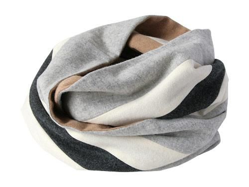 TATAMIZE SCHOOL SNOOD BEIGE x GRAY