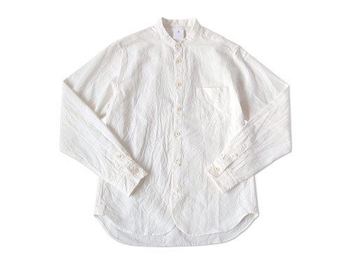 【別注】 maillot sunset stand collar shirts WHITE