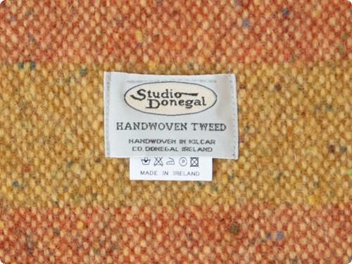 Studio Donegal TWEED MUFFLER GREEN x YELLOW x RED 2